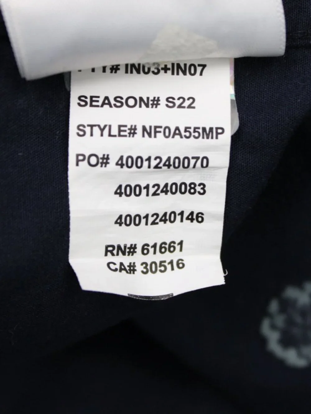 The North Face Shirt Mens Large Blue Geometric 100% Cotton Short Sleeve Casual